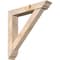 Ekena Millwork Traditional Traditional Smooth Bracket w/ Offset Brace, Douglas Fir, 5 1/2"W x 30"D x 30"H BKT0604X30X30TRA01SDF - alternate 1